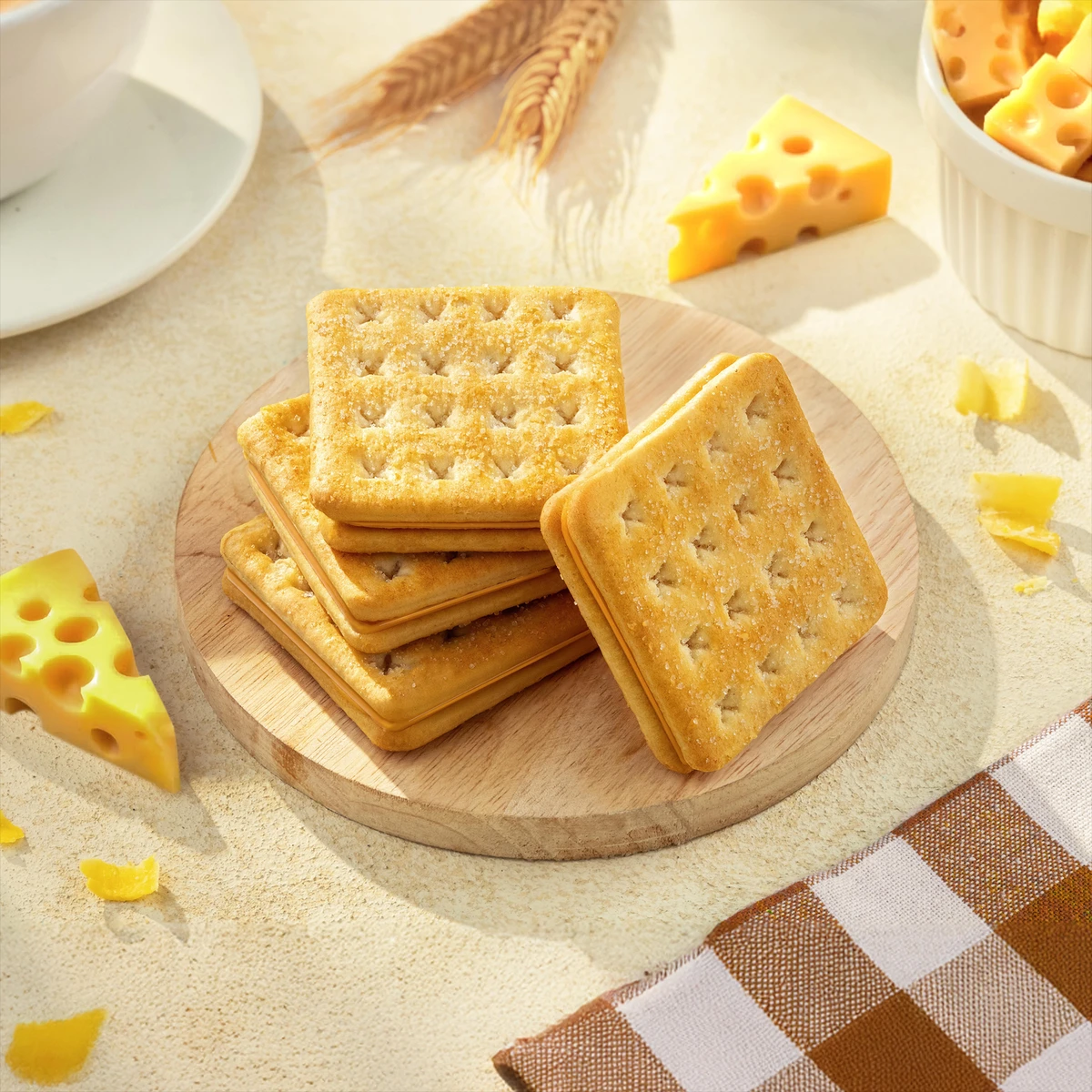Malkist Cheese Flavored Crunchy Layered Crackers