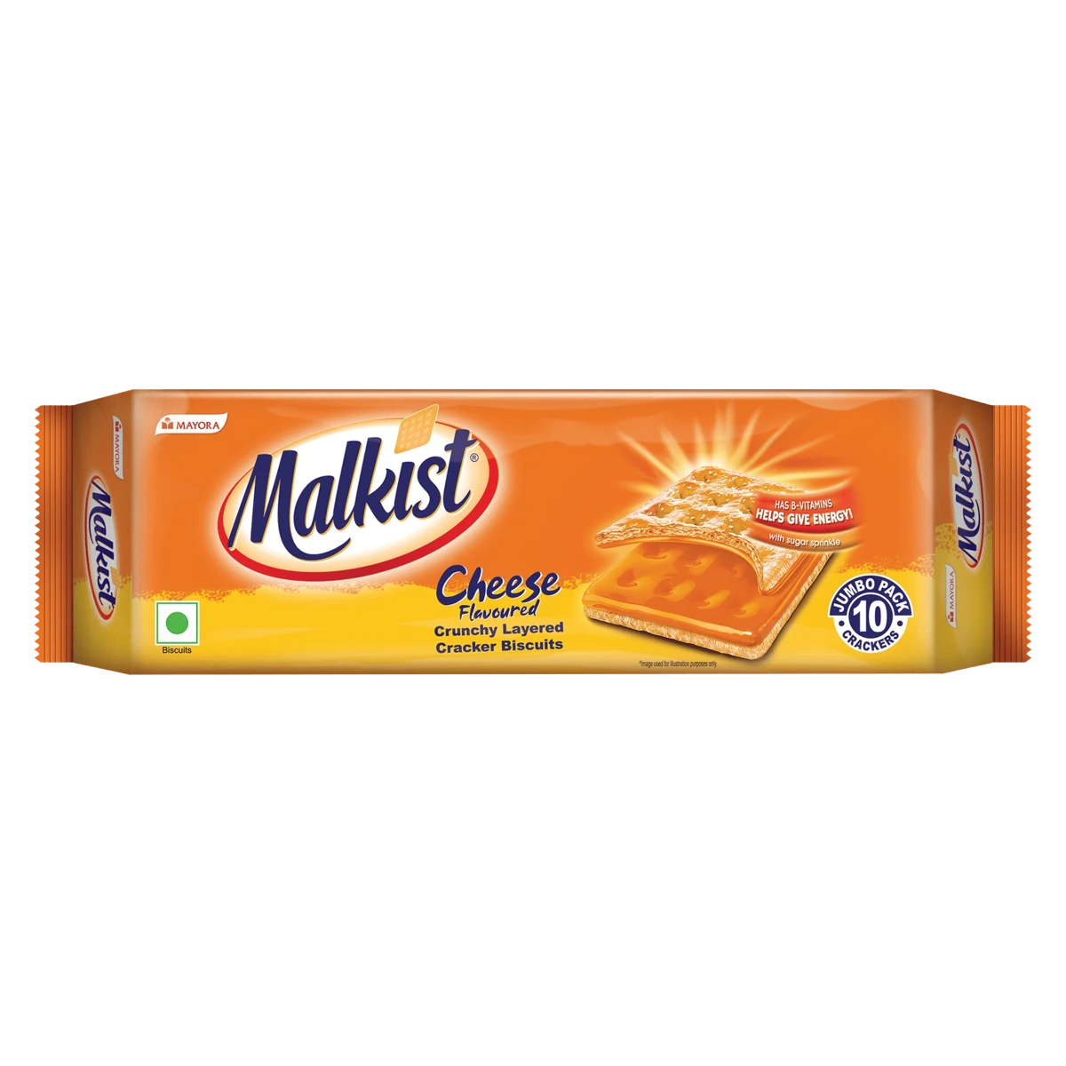 Malkist Cheese Flavored Crunchy Layered Crackers