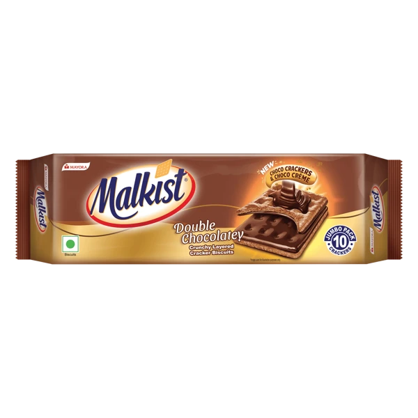 Mayora Malkist Double Chocolatey Crunchy Layered Crackers