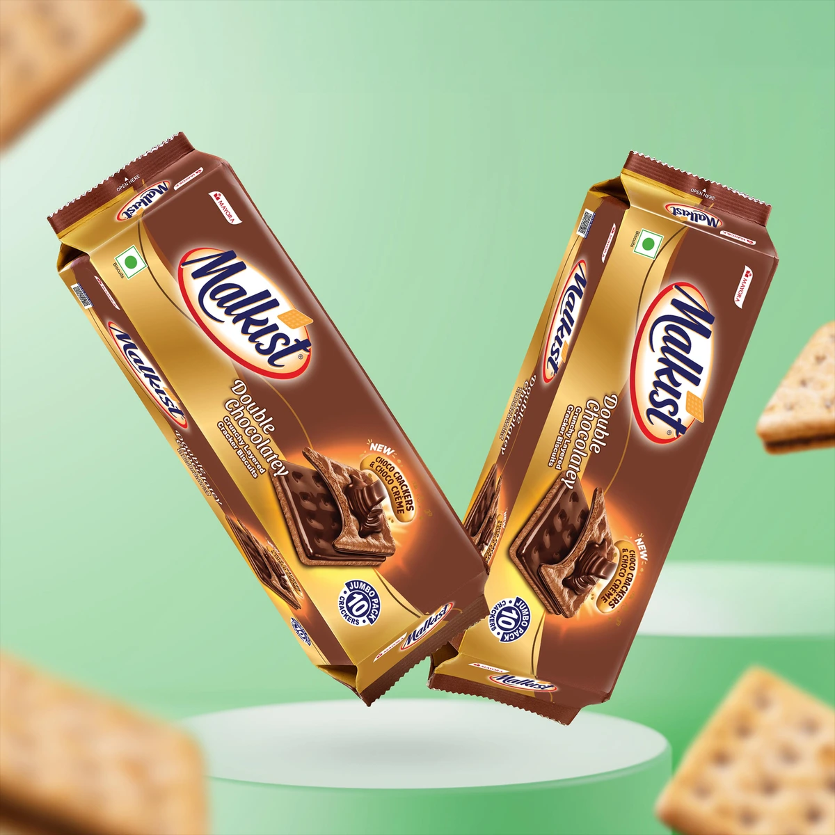 Malkist Double Chocolatey Crunchy Layered Crackers