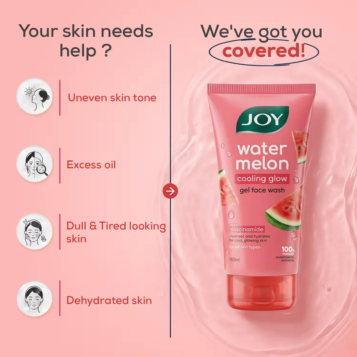 Watermelon Cooling Glow Gel Face Wash