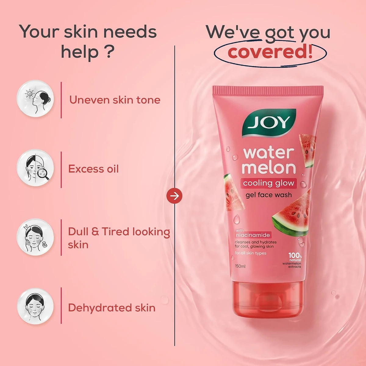 Watermelon Cooling Glow Gel Face Wash