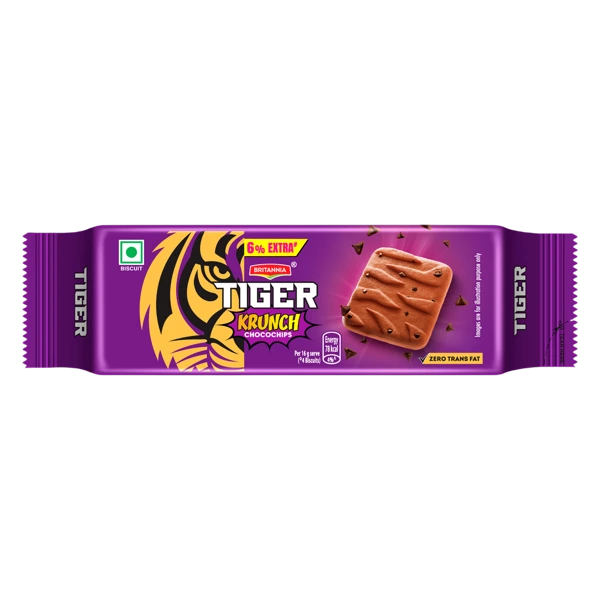 Britannia Tiger Krunch Choco Chips Biscuits