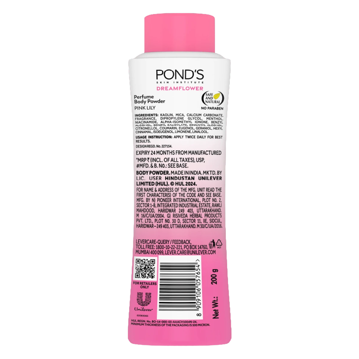 Dreamflower Pink Lily Perfume Body Powder
