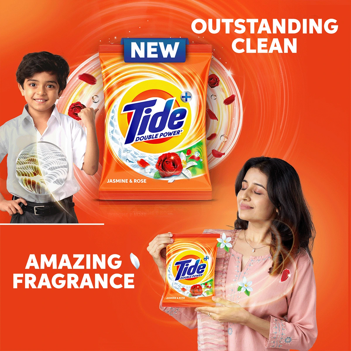 Plus Double Power Jasmine & Rose Detergent Powder