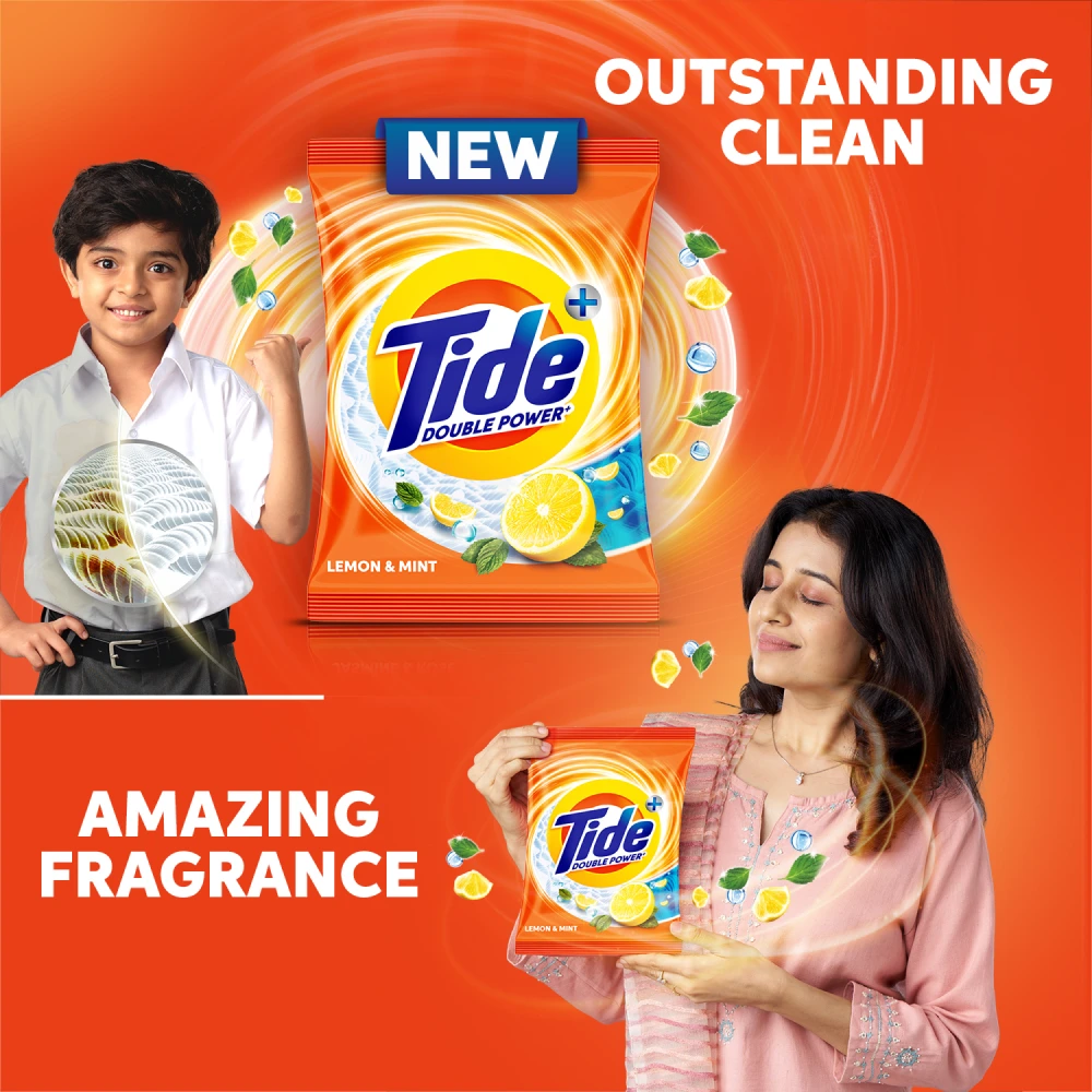 Plus Double Power Lemon & Mint Detergent Powder