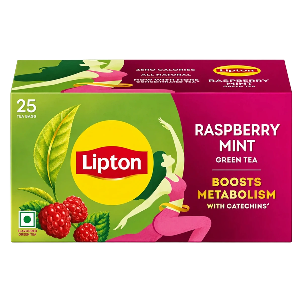 Raspberry Mint Green Tea Bags