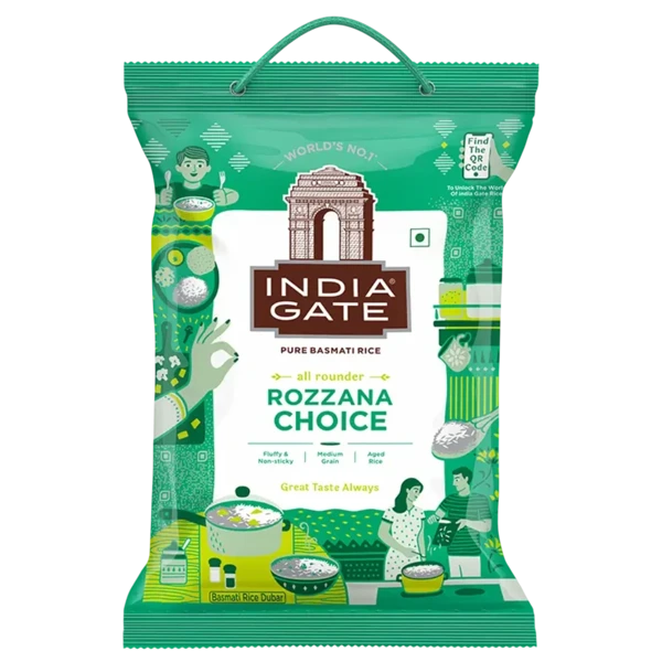 India Gate All Rounder Rozzana Choice Basmati Rice