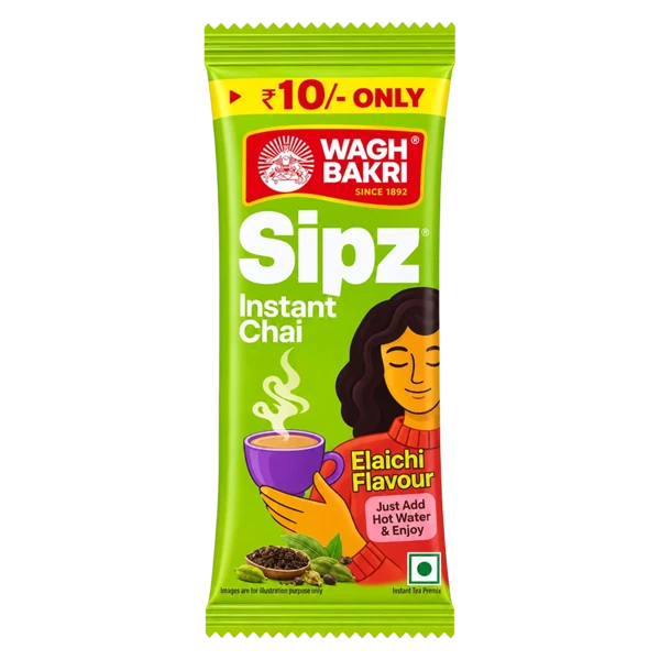 Wagh Bakri Sipz Elaichi Flavour Instant Tea Premix