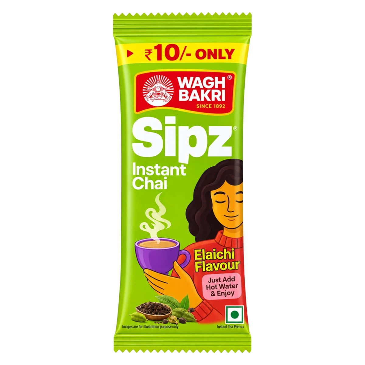 Sipz Elaichi Flavour Instant Tea Premix