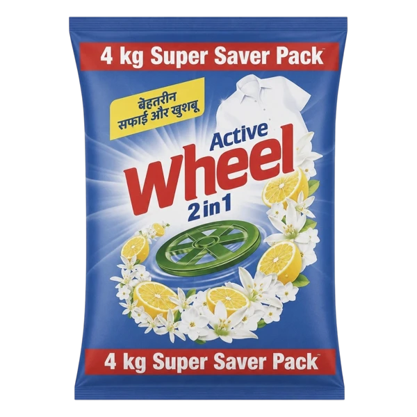 Wheel Active 2 in 1 Detergent Powder