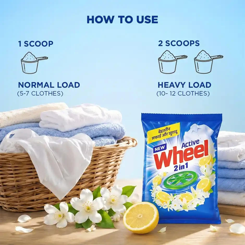 Active 2 in 1 Detergent Powder
