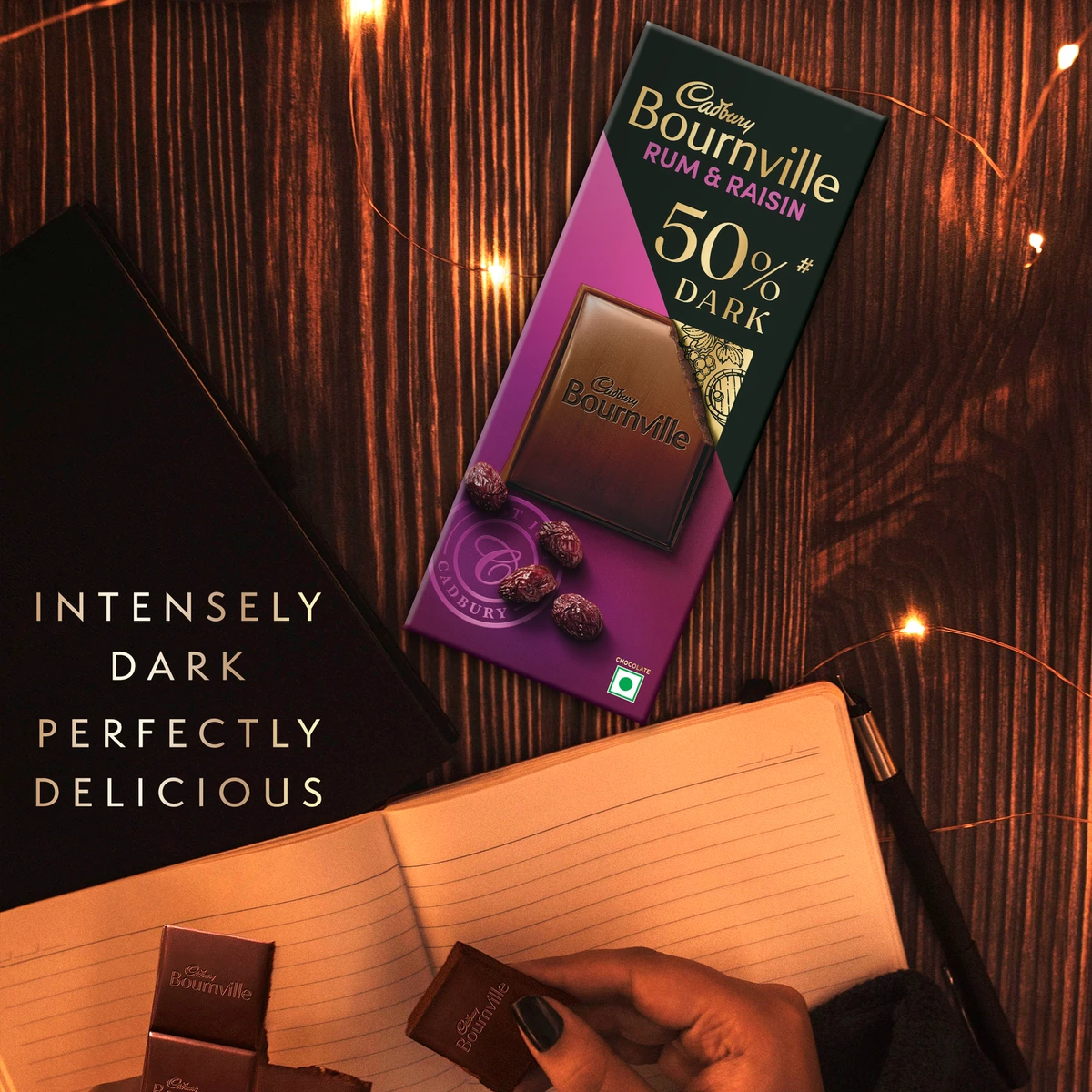 Bournville Rum & Raisin 50% Dark Chocolate Bar