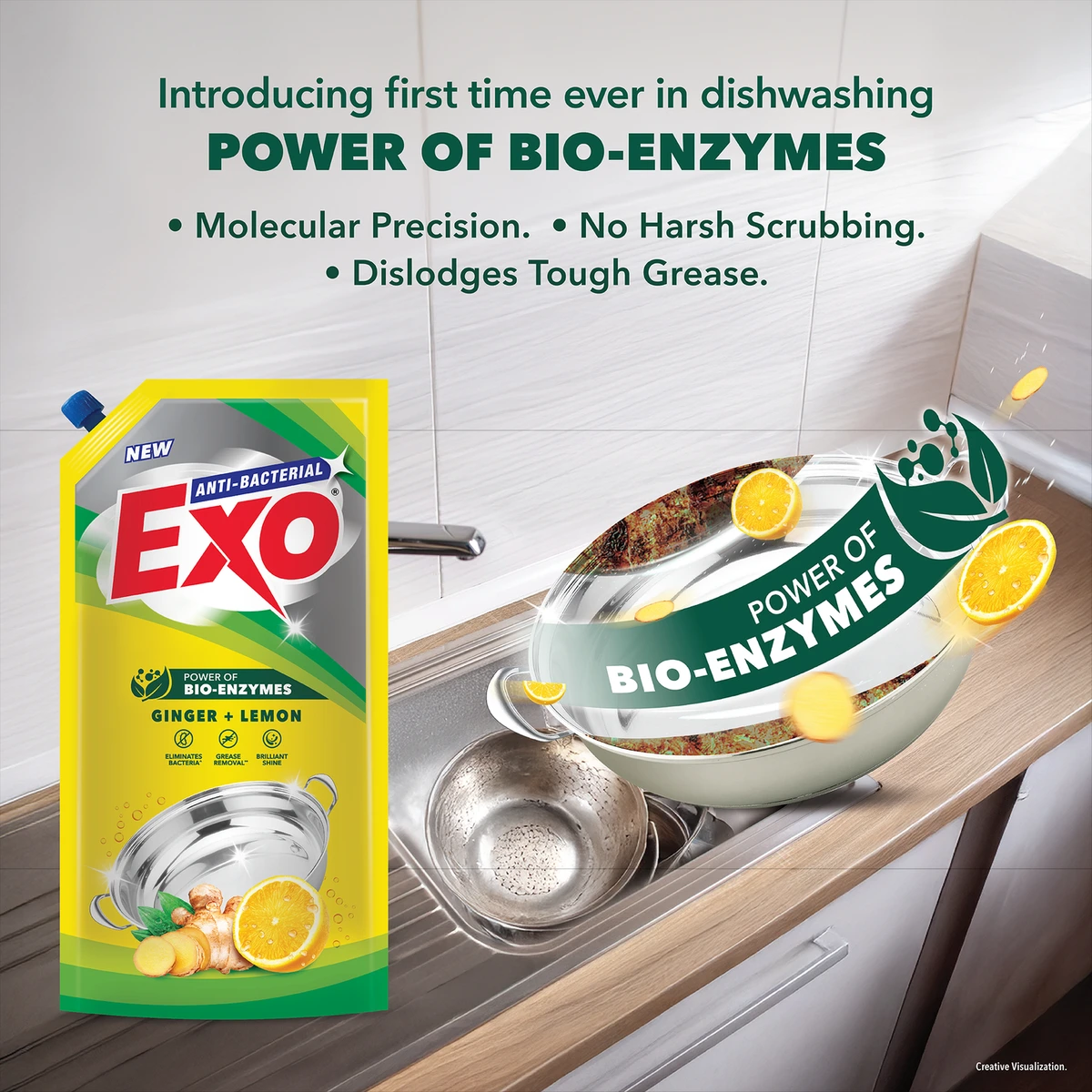 Anti Bacterial Ginger + Lemon Dishwash Gel