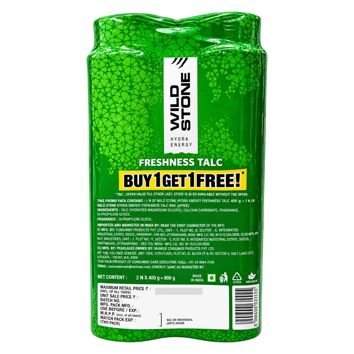 Hydra Energy Freshness Talc Buy 1 Get 1 Free