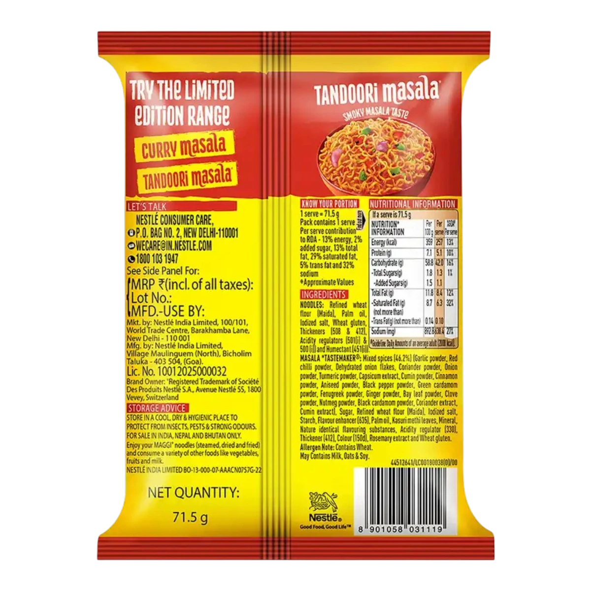 Maggi Tandoori Masala Instant Noodles