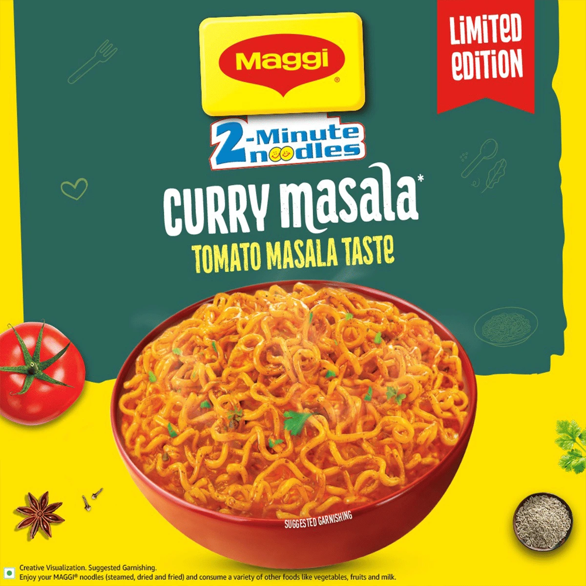 Maggi 2-Minute Instant Curry Masala Noodles