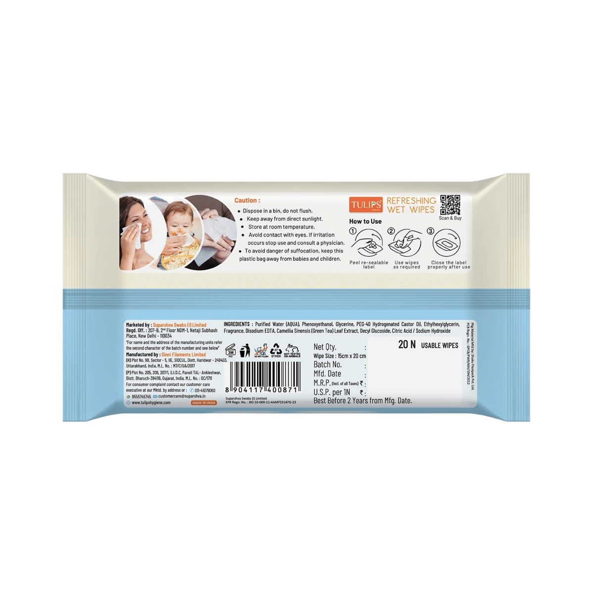Summer Fresh Refreshing Wet Wipes
