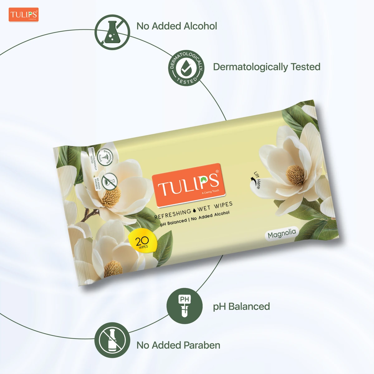 Magnolia Refreshing Wet Wipes