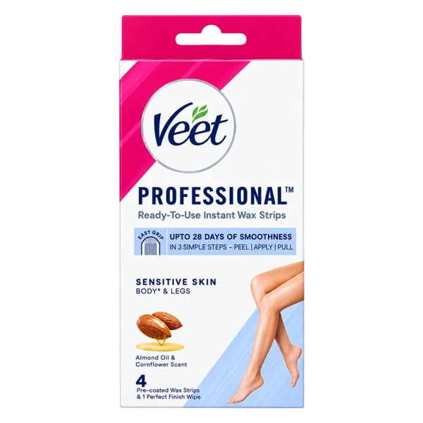 Veet Professional Ready-to-use Wax Strips for Sensitive Skin