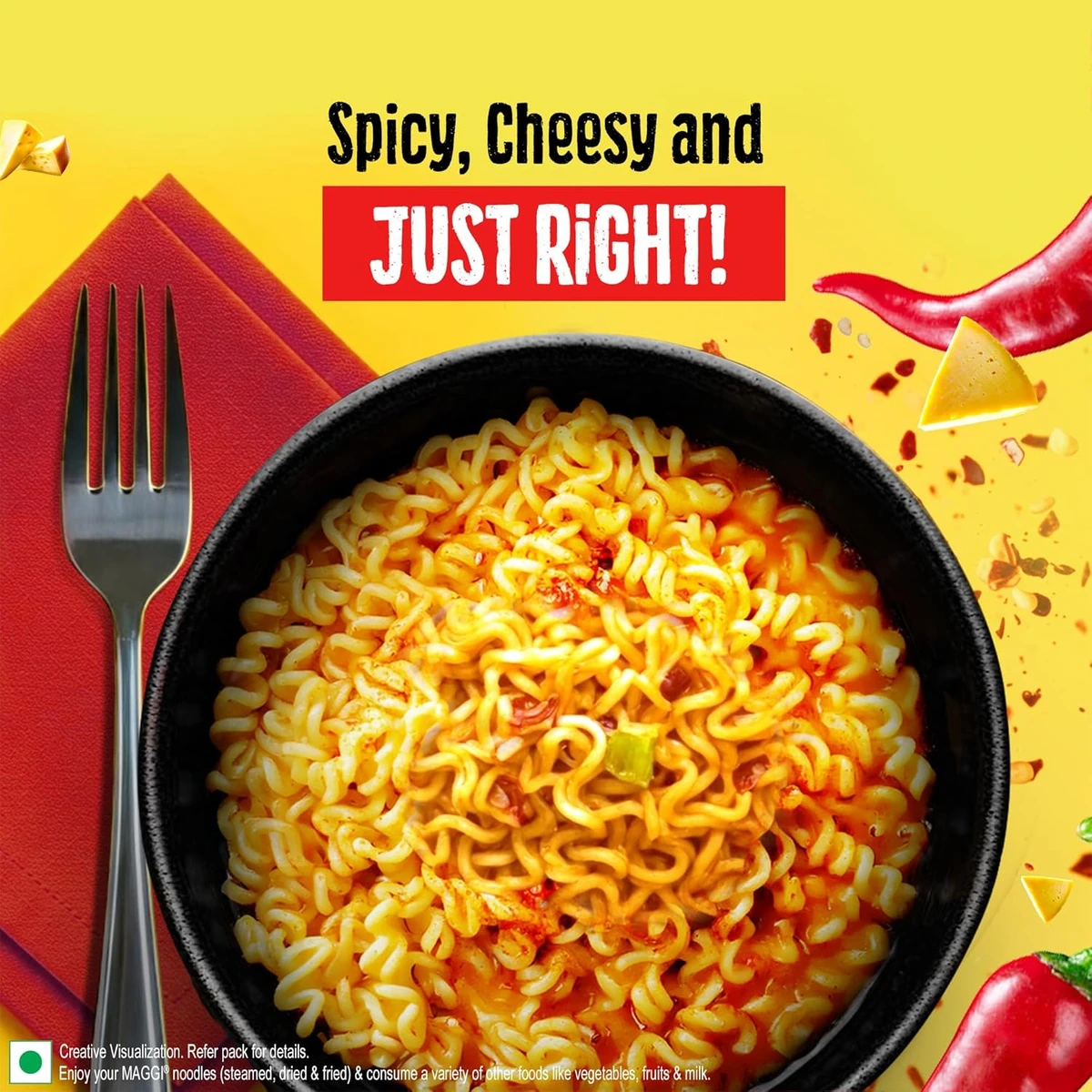 Maggi Spicy Chessy Instant Noodles