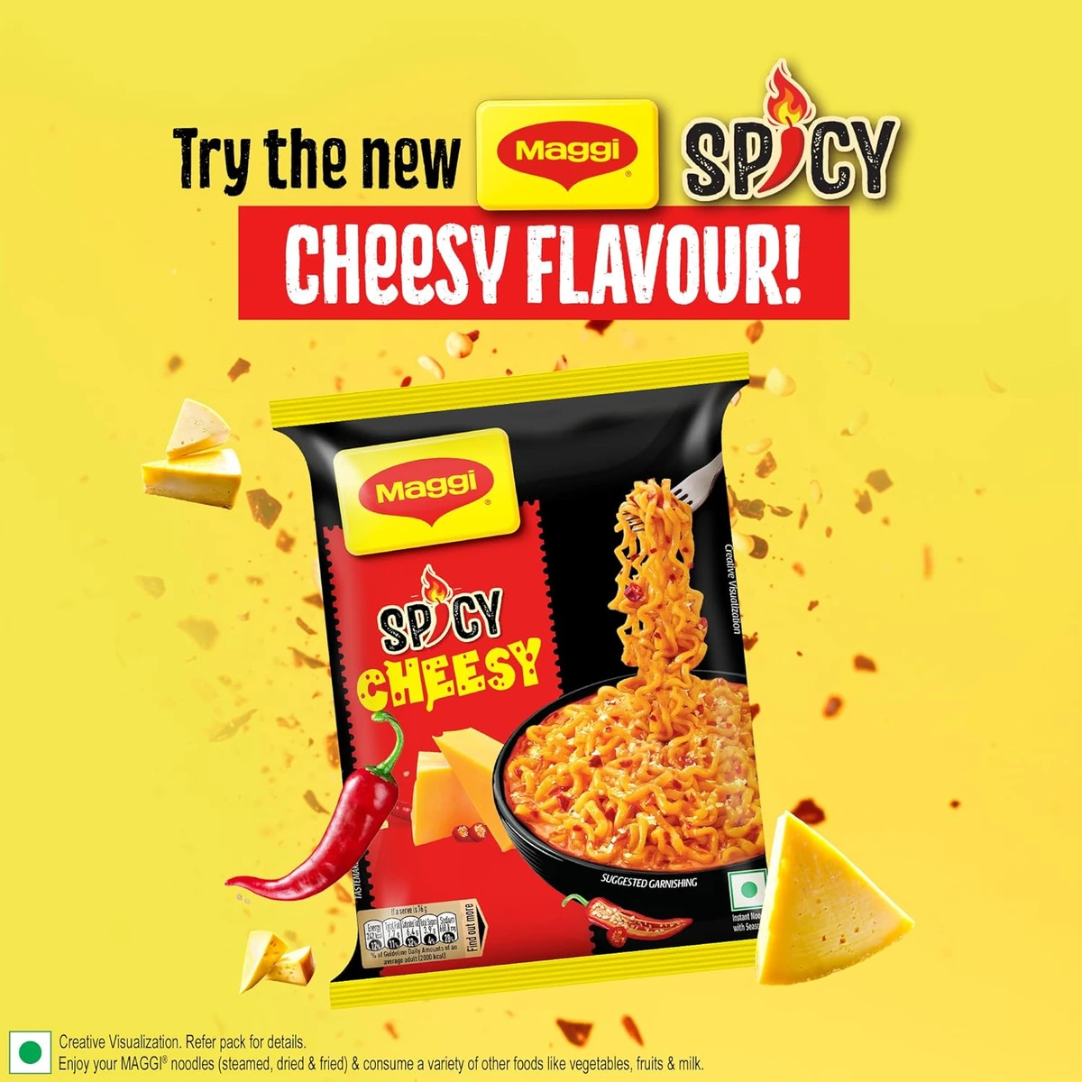 Maggi Spicy Chessy Instant Noodles