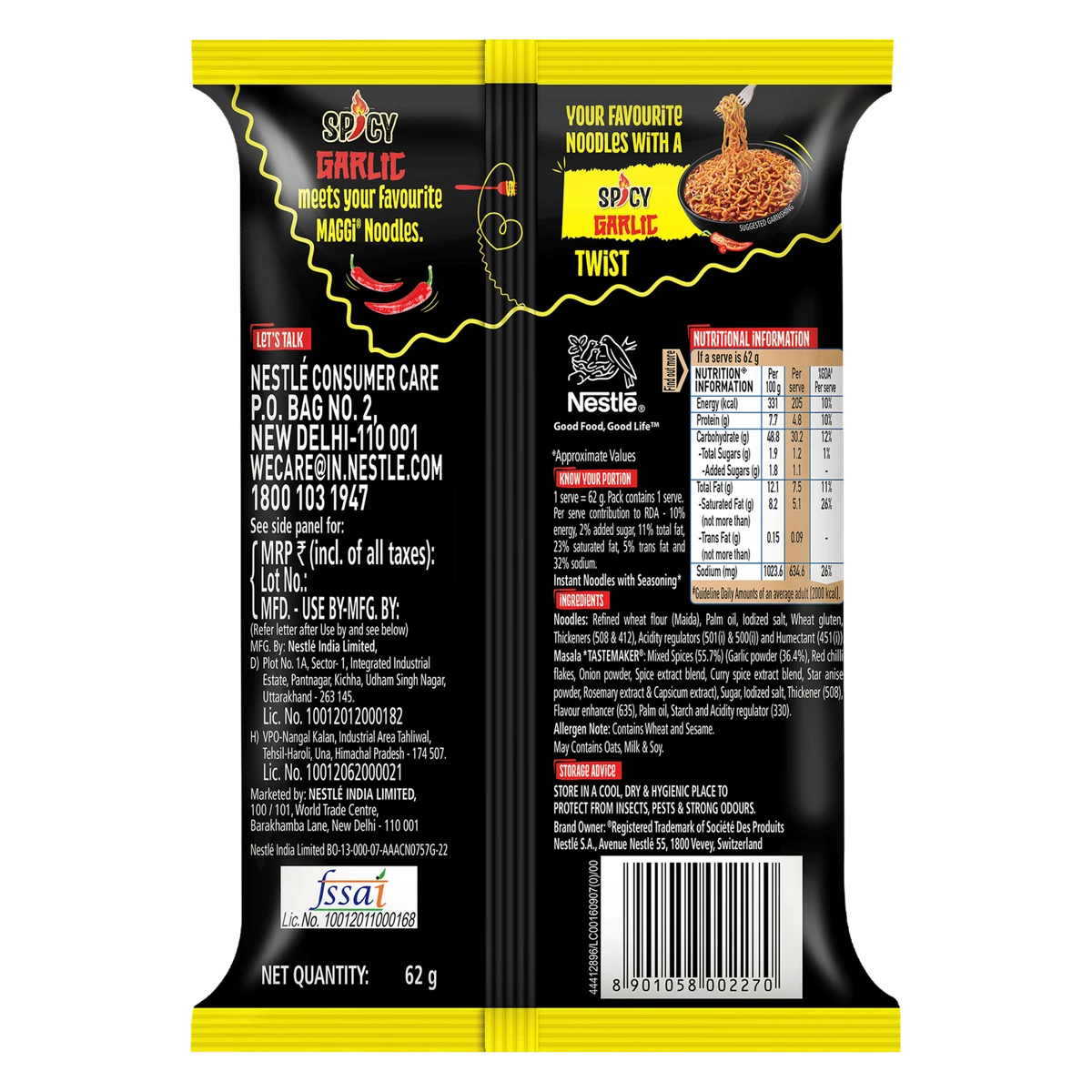 Maggi Spicy Garlic Instant Noodles