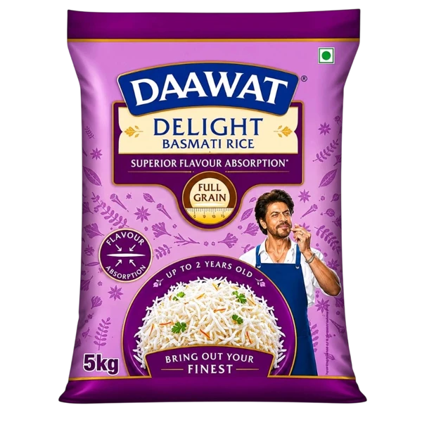 Daawat Delight Basmati Rice - Superior Flavour Absorption