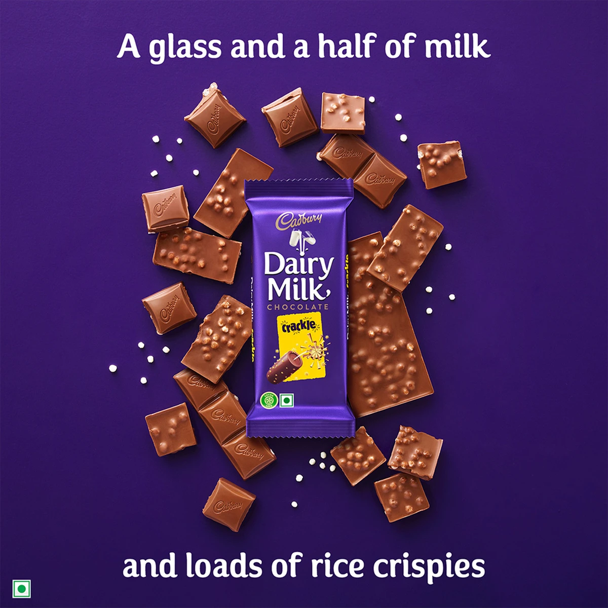 Dairy Milk Crackle Chocolate Bar