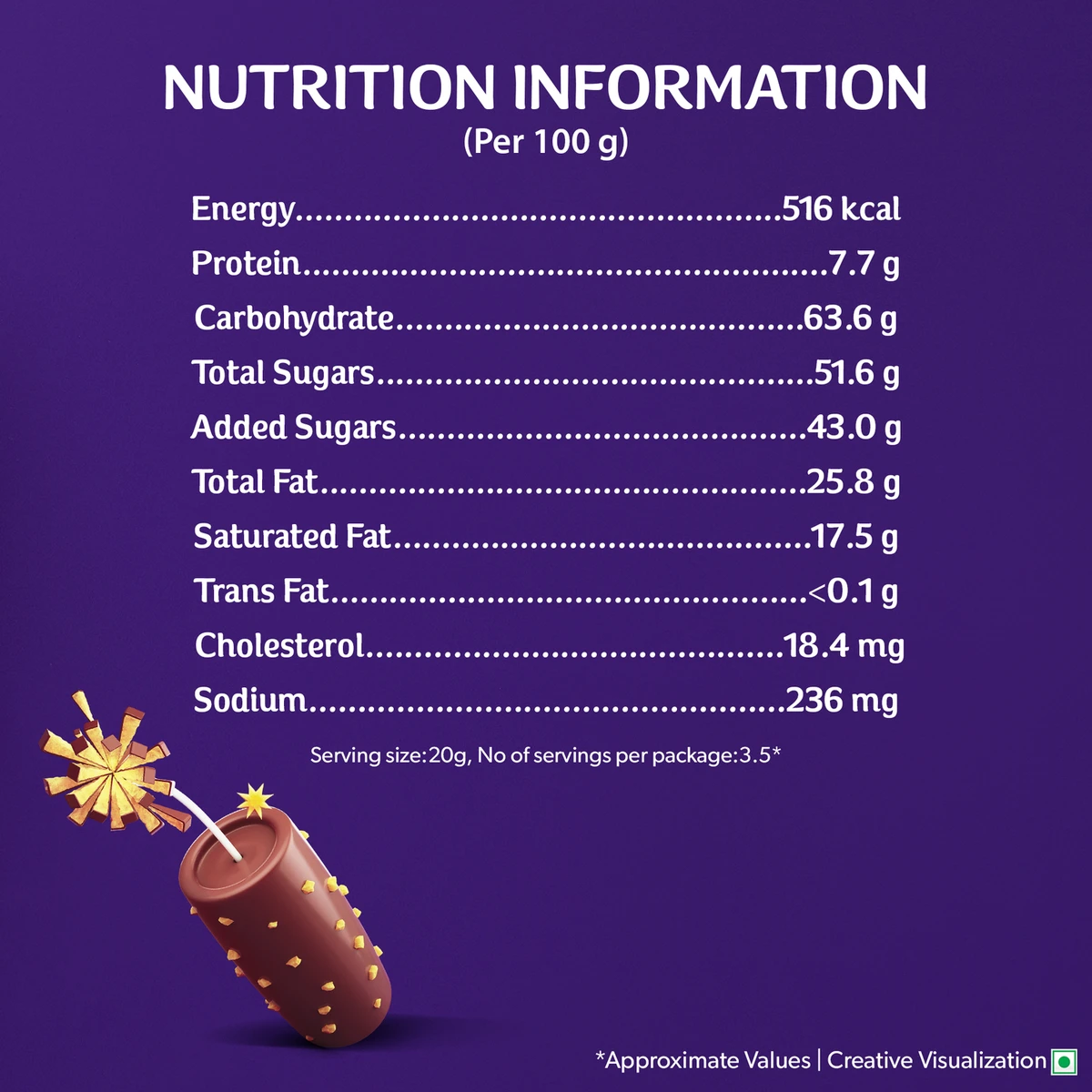 Dairy Milk Crackle Chocolate Bar