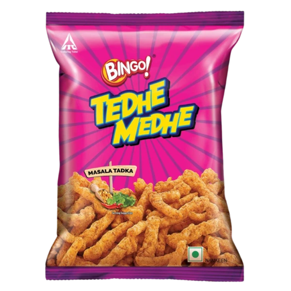 Bingo Tedhe Medhe Masala Tadka Crisps