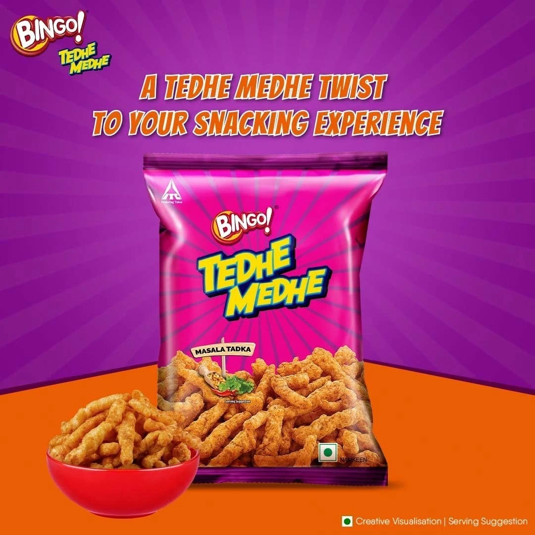 Tedhe Medhe Masala Tadka Crisps