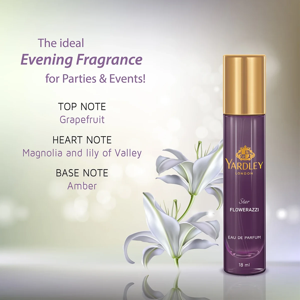 Luxury Perfume Gift Set of 4 Floral Perfumes for Women