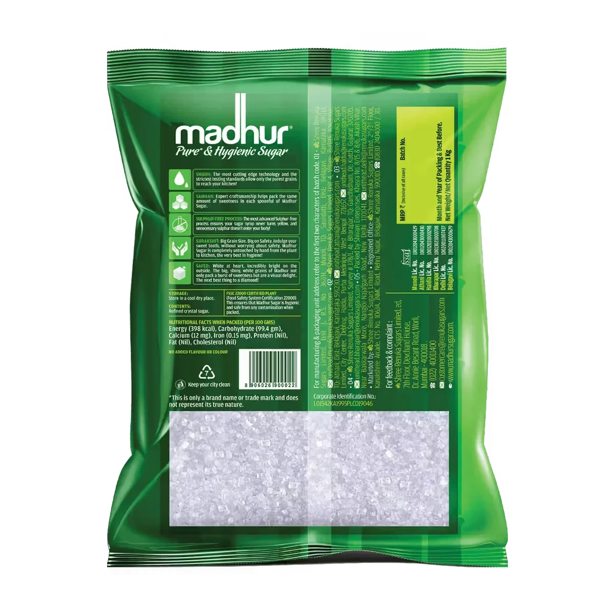 Pure & Hygienic White Sugar