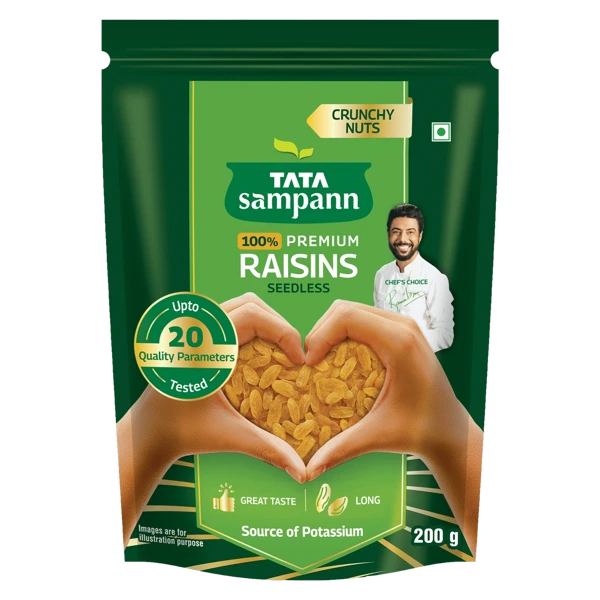 TATA Sampann Premium Seedless Raisins / Kishmish