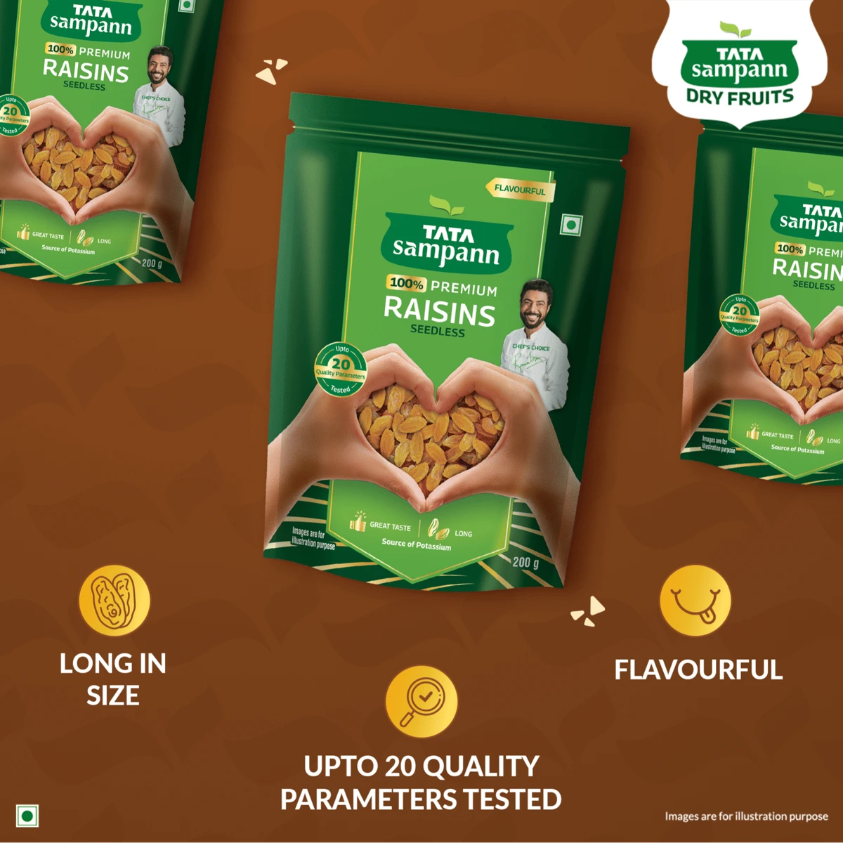 Sampann Premium Seedless Raisins / Kishmish