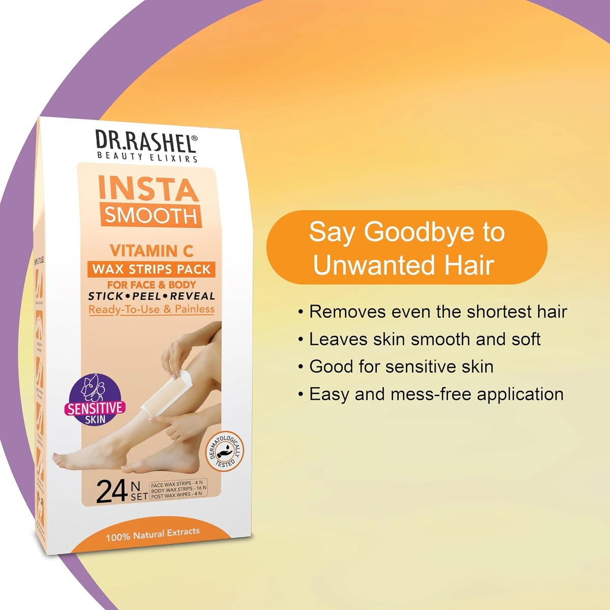Insta Smooth Vitamin C Wax Strips