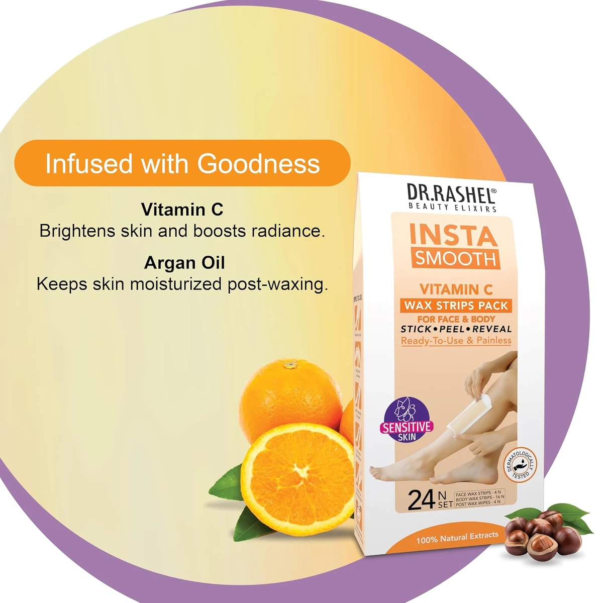 Insta Smooth Vitamin C Wax Strips
