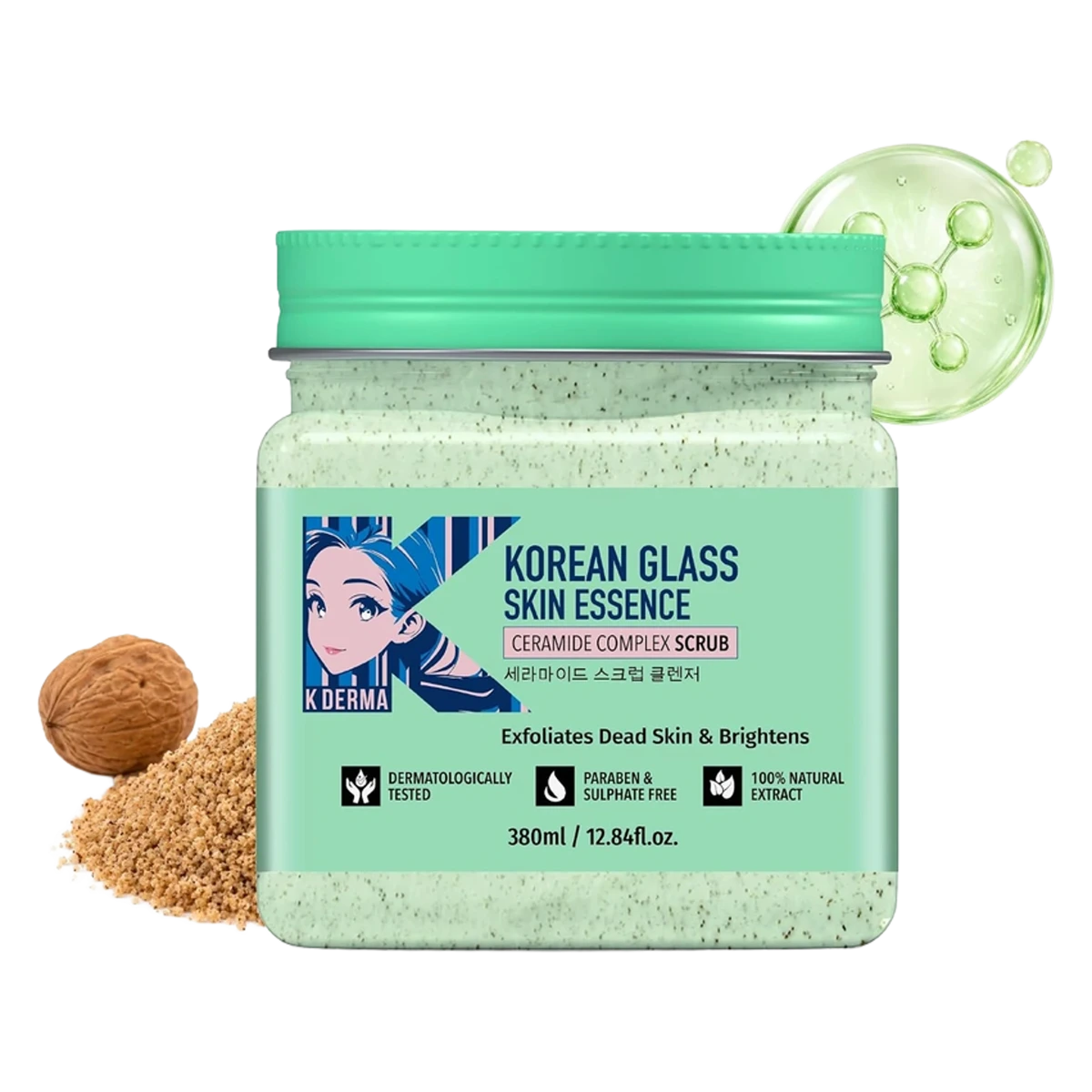 Korean Glass Skin Essence Ceramide Complex Face & Body Scrub