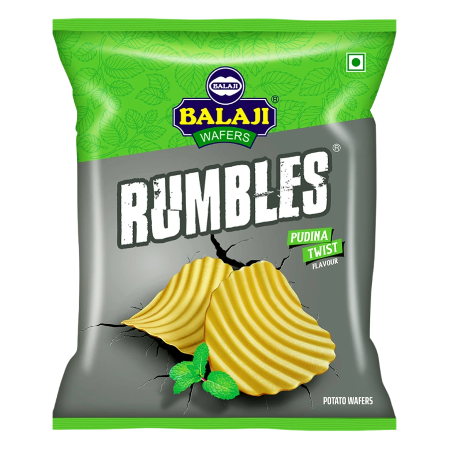 Rumbles Pudina Twist Potato Wafers