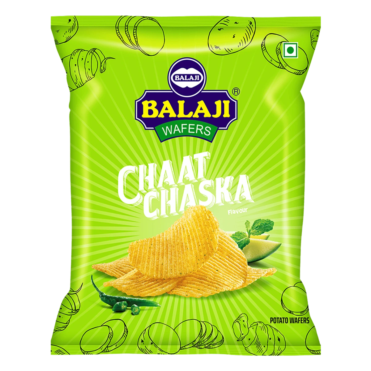 Crunchem Chaat Chaska Wafers