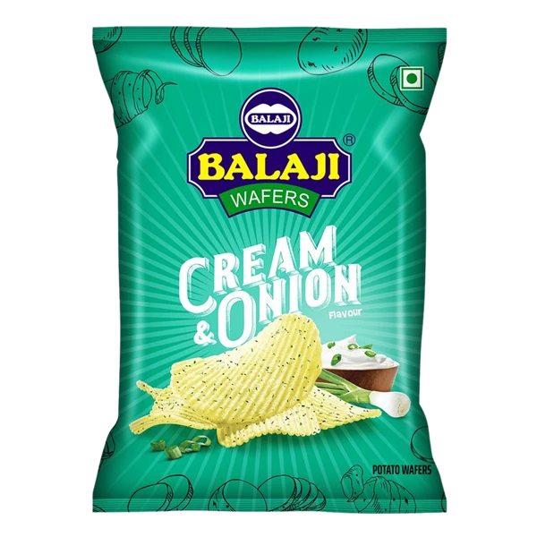 Balaji Crunchem Cream and Onion Wafers