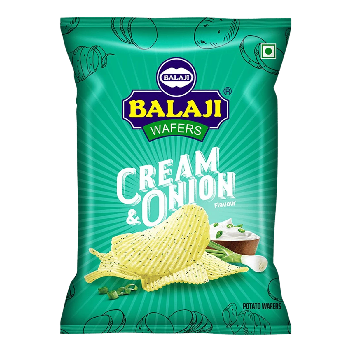 Crunchem Cream and Onion Wafers