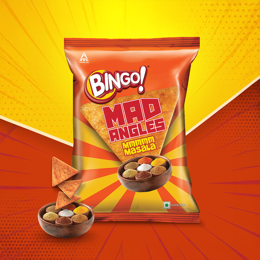 Mad Angles Mmmmm Masala Triangle Chips