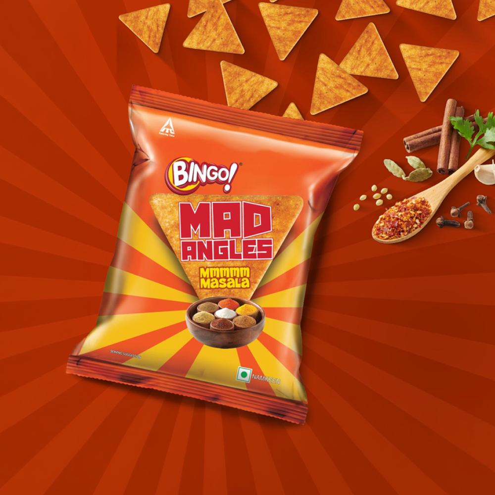 Mad Angles Mmmmm Masala Triangle Chips