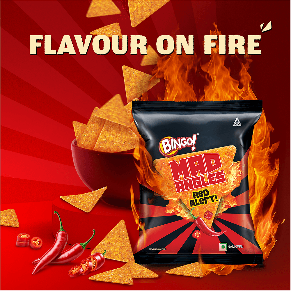 Mad Angles Red Alert Triangle Chips
