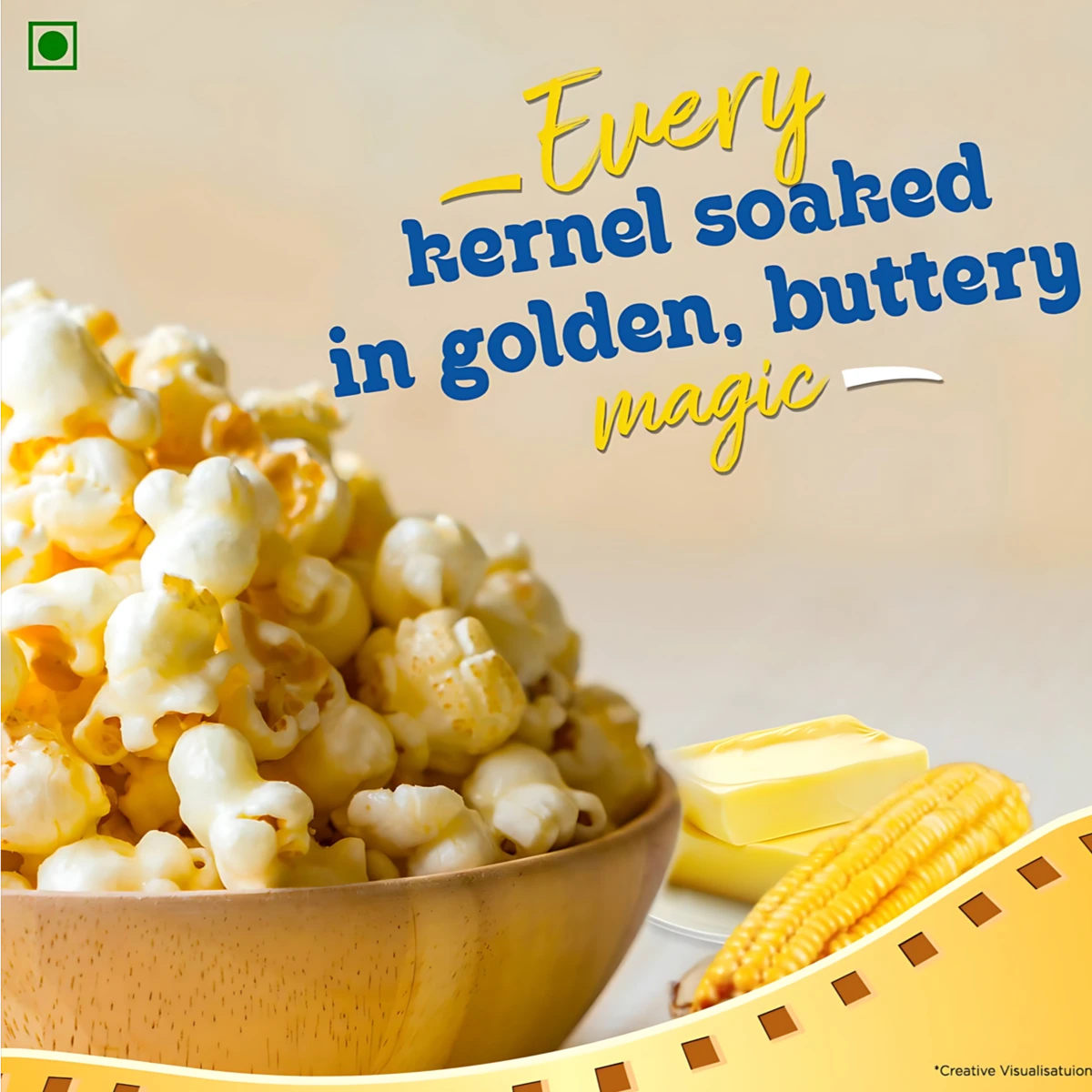 Butter Blast Flavour Instant Popcorn