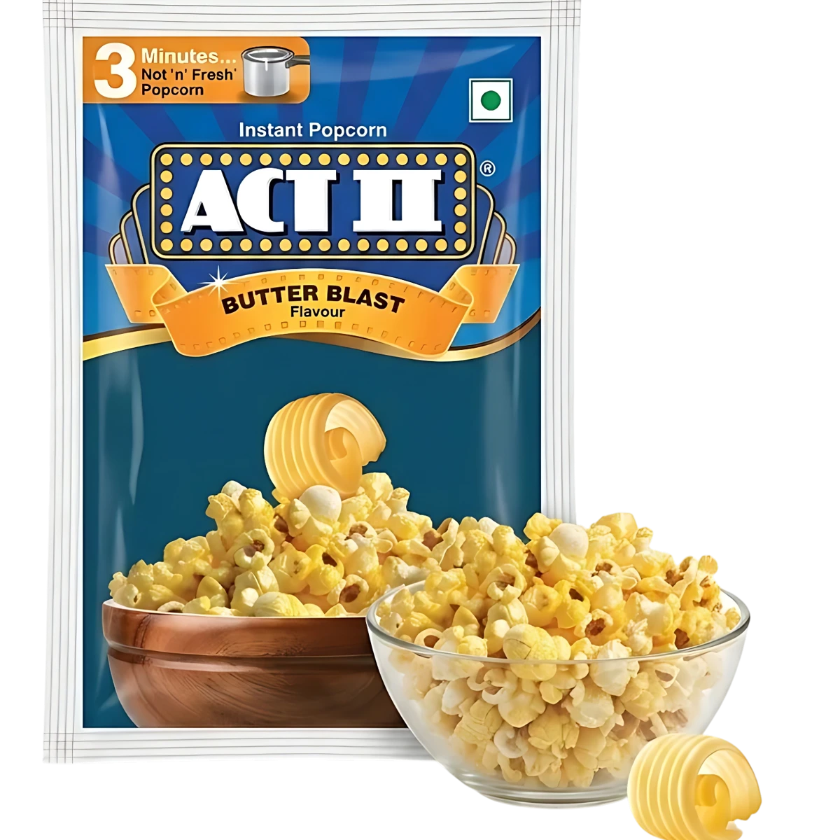 Butter Blast Flavour Instant Popcorn