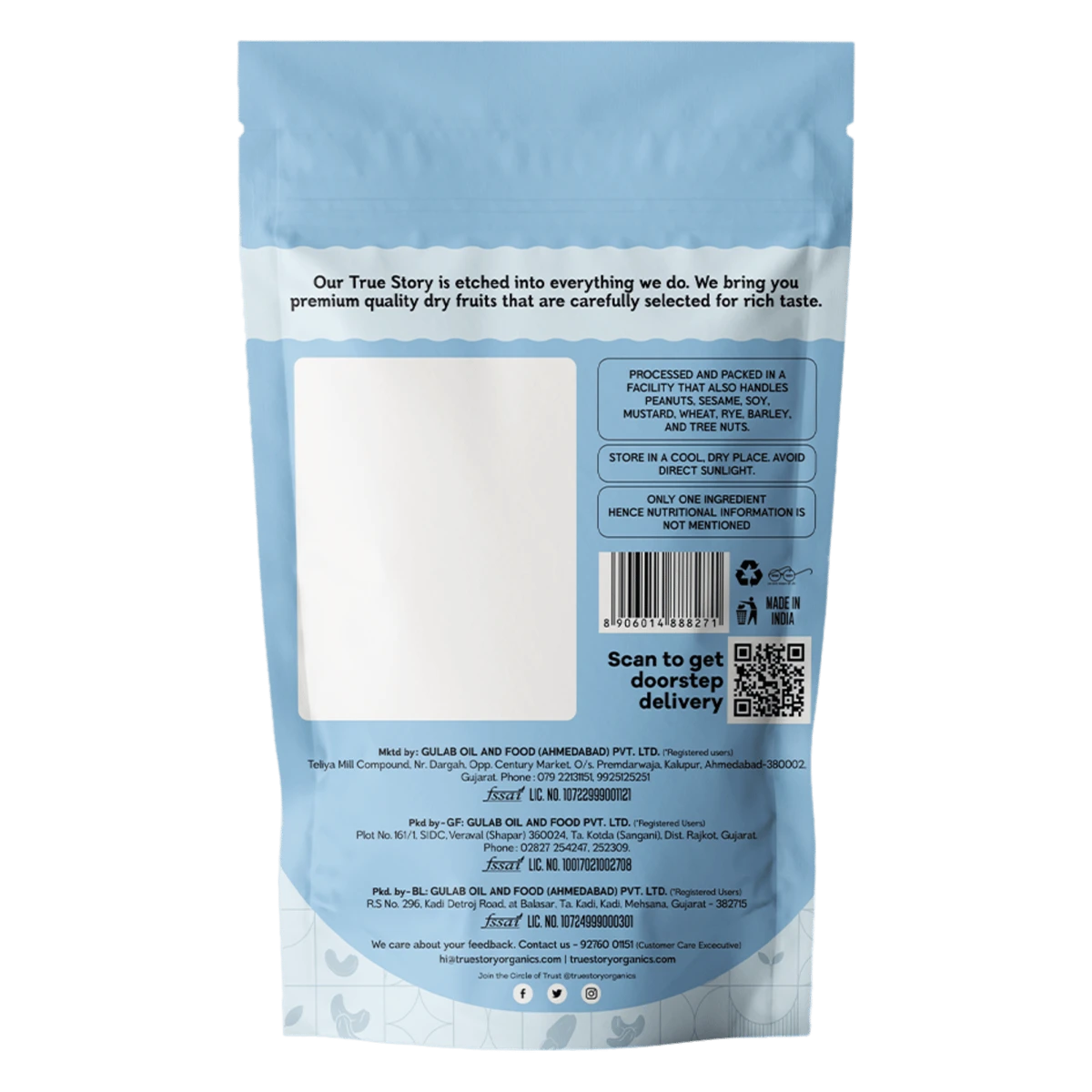 Premium Dry Fruits Whole Cashews (Kaju)