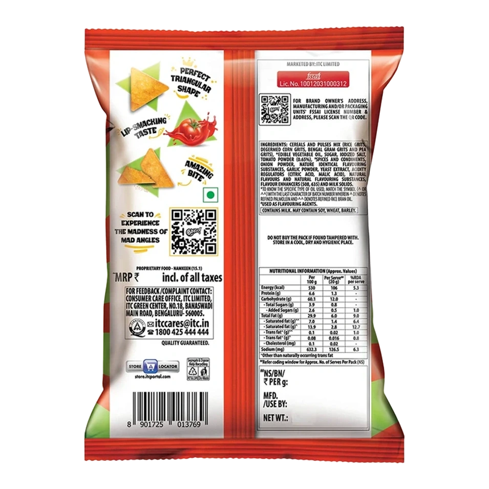 Mad Angles Tomato Madness Triangle Chips